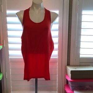 Women's Red Sleeveless Top